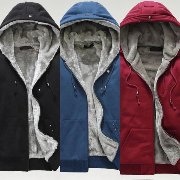 

q9qvv autumn new korean coat thickened liner hooded fashionable sweater new liner men's coat autumn men's thickened korean hooded, Black