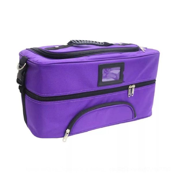 

vbnuy yihe luggage bagtoolbox oxford double-open cloth case nail embroidery factory salon eyelash toolbox bag cosmetic beauty cosmetic bag 5