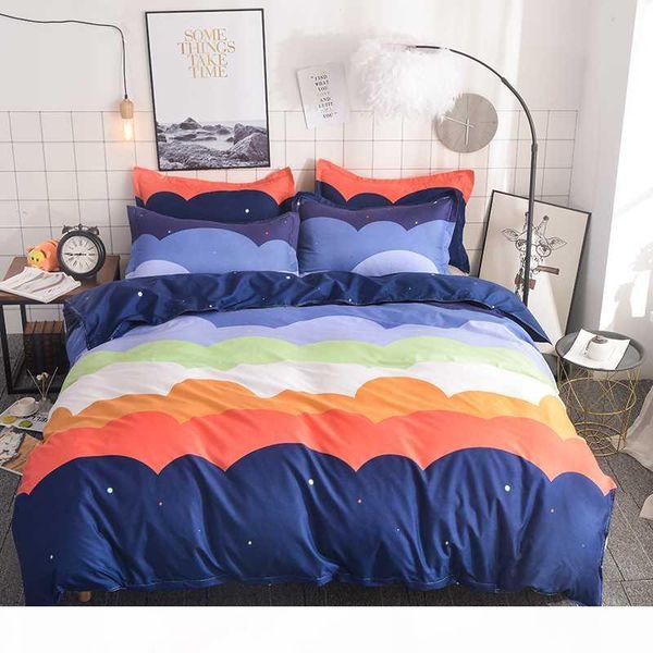 

brief bedding set rosy cloud duvet cover pillowcases kids bedlinen single  king size bedclothes home textiles