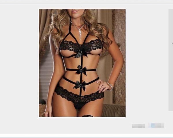 

underwear wholesale women' large size underwear manufacturers direct direct full lace and milk with three points of seduction su, Red;black