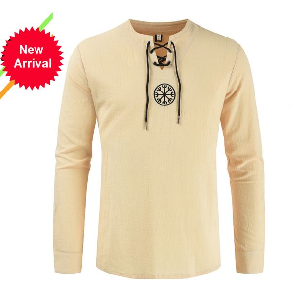 

2021 new men's t-shirt short-sleeve man long sleeves pure color men t shirt t-shirts for male linen embroidery srj8, White;black