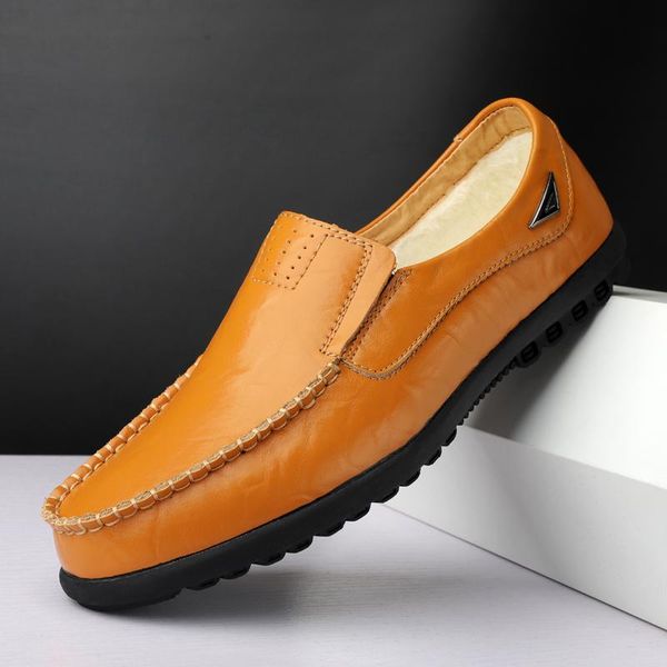 

genuine leather men casual shoes mens loafers moccasins breathable slip on black driving shoes plus size comfort