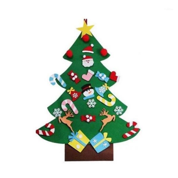 

diy felt christmas tree new year gifts kids toys artificial tree wall hanging ornaments christmas decoration for home1