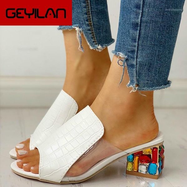

summer women slipper crystal peep toe print bohemian casual shoes beach sandals ladies shoes platform mules sandalias de mujer1, Black