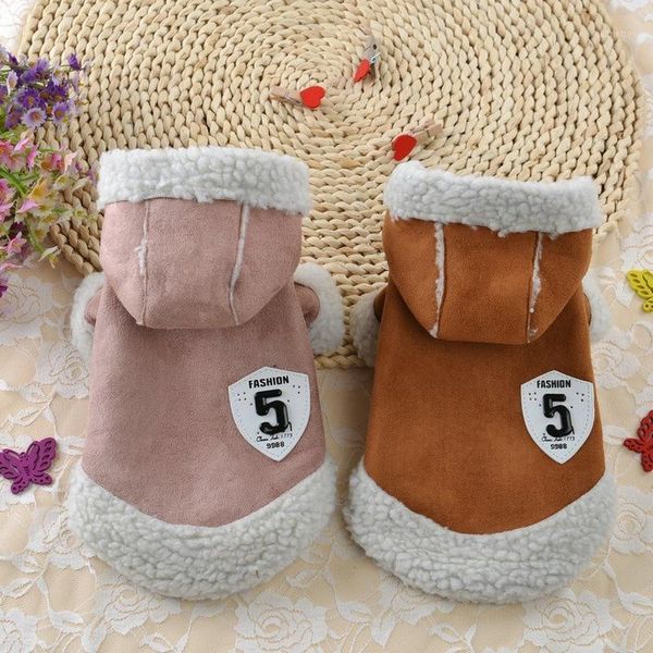 

sweet cute dog clothes cotton coat cat puppies winter warm fleece thicken hoodie chihuahua yorkshire clothing pet accessories1