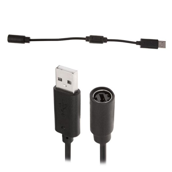 

vip2pcs for microsoft xbox 360 wired controller gamepad usb breakaway extension cable to converter adapter cord with any pc game