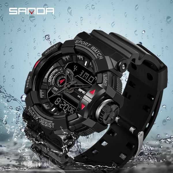 

sanda - men's military watch, sport, waterproof, quartz, men, 2019