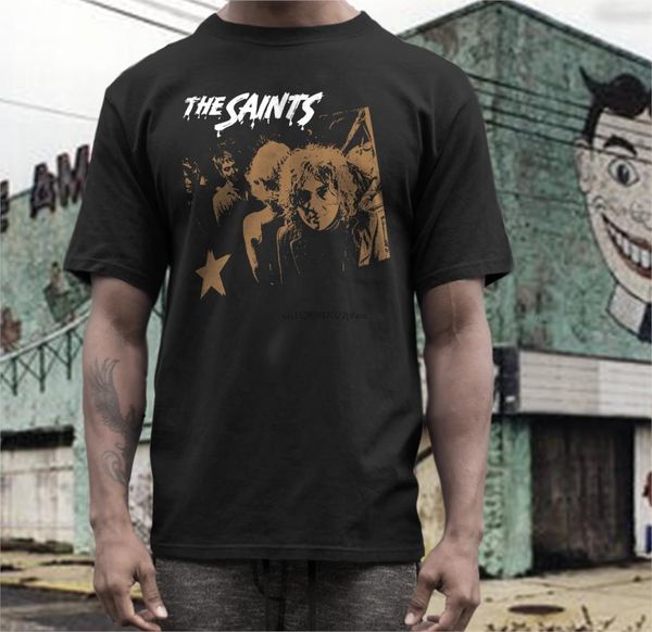 

the saints screen print short sleeve cotton men hoodie designers t shirts sweatshirt