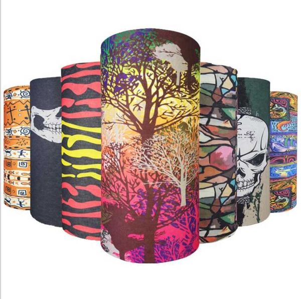 

printed headband bandana multifunctional bandana hiking scarf cycling headband seamless face mask sport tube ring scarf bba12, Black