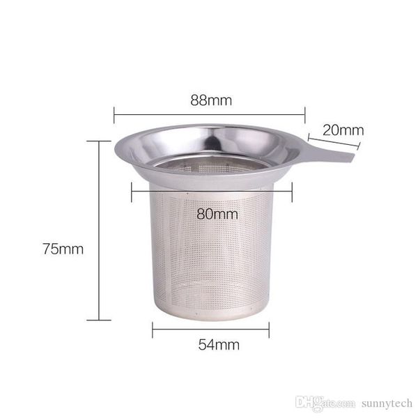 Alta qualità Nuovo arrivo Infusore per tè in maglia di acciaio inossidabile Filtro riutilizzabile Filtro per foglie di tè sfuso all'ingrosso LX1811