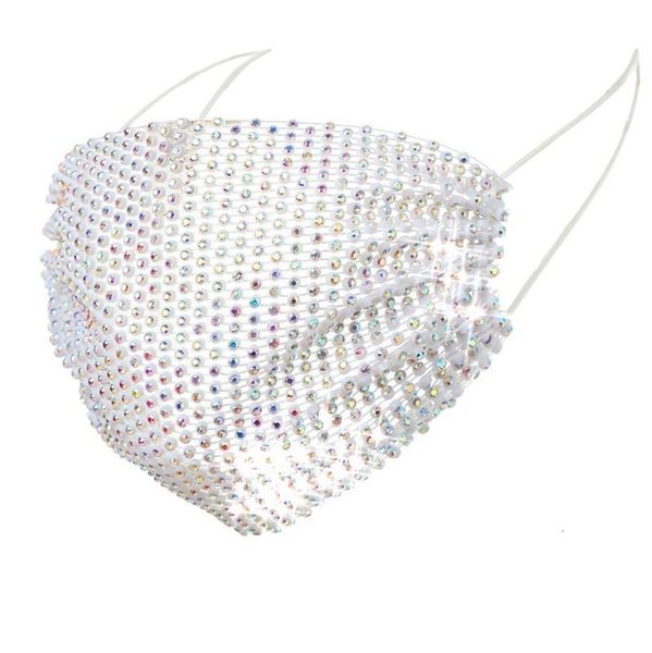 

and new mesh color sequin face dustproof windproof reusable air permeable bar party mask t3i5916