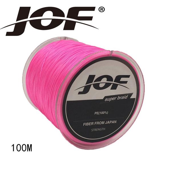 

jof 4 стренг 100m пе плетеные лески multifilament лески провода серый / желтый / синий / зеленый / оранжевый / rose red 8-100lb sqcbew bdeha