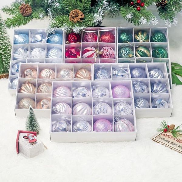 

12pcs / box 6cm christmas tree decoration ball display ball pendant1