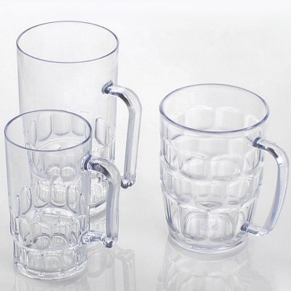 

mugs unbreakable 3 sizes acrylic beer cup ktv large plastic drinks cups breakfast milk coffee water mug barware drinkware1