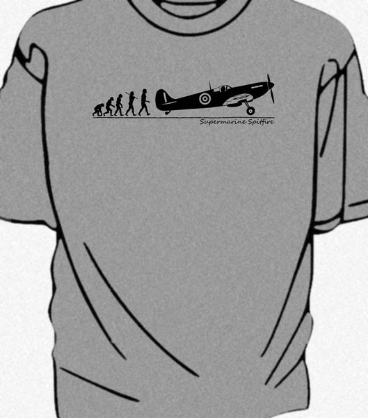 

2019 new brand sales cotton short sleeve evolution of man ww2 supermarine spitfire casual tshirts sport hooded sweatshirt hoodie