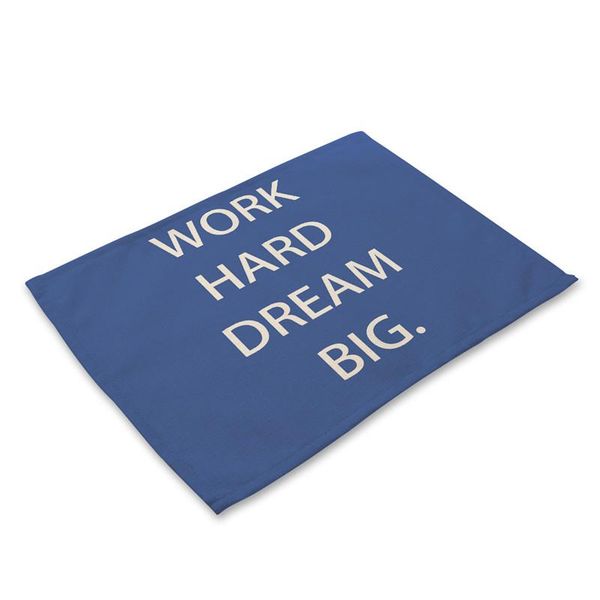 

alphabet pattern table mat black white placemat drink coaster cotton linen pads cup mats 4232cm home decor f wmthed