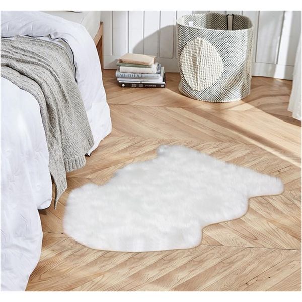 

faux fur sheepskin fur area rugs fluffy mats sofa chair cushion living room bedroom blanket anti-skid car jllsnr sport77777