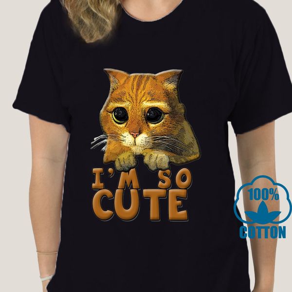 

1475d men t shirt puss in boots tee shirt im so cute white tshirts women t-shirt sport hooded sweatshirt hoodie