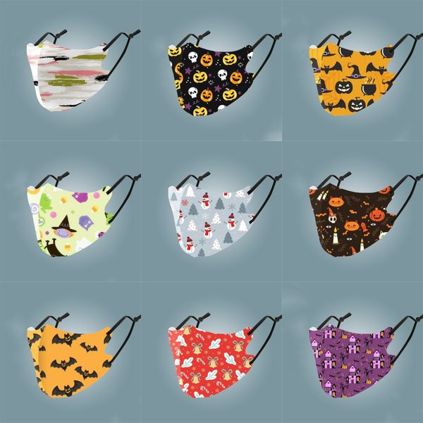

washable elastic camouflage mouth masks print earloop dust filtrition face mask for man and womans#506, Black