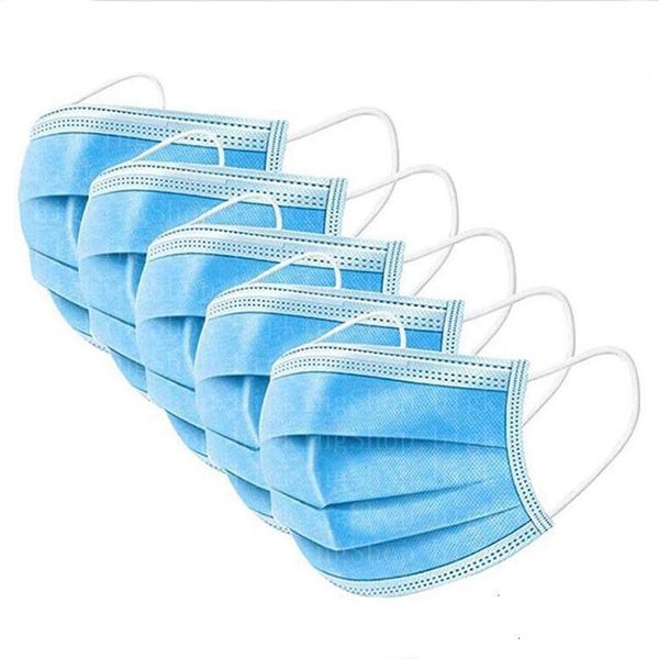 

3 face in stock ply disposable masks masks with elastic ear loop breathable and comfortable protective masks dustproof