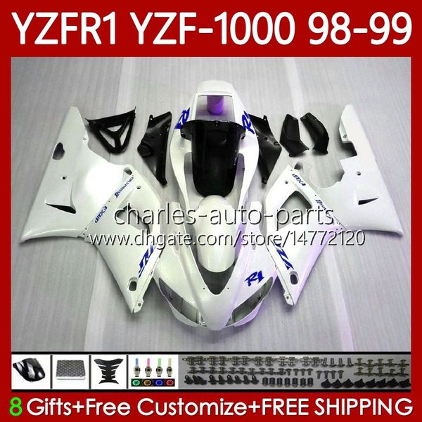 Обсуждение OEM для Yamaha YZF-R1 YZF1000 YZF R 1 1000 Gloss White CC YZFR1 98 99 00 01 Кузов 82Но.82 YZF R1 1000CC 1998 1999 2000 2001 YZF-1000 98-01 Комплект мотоциклов