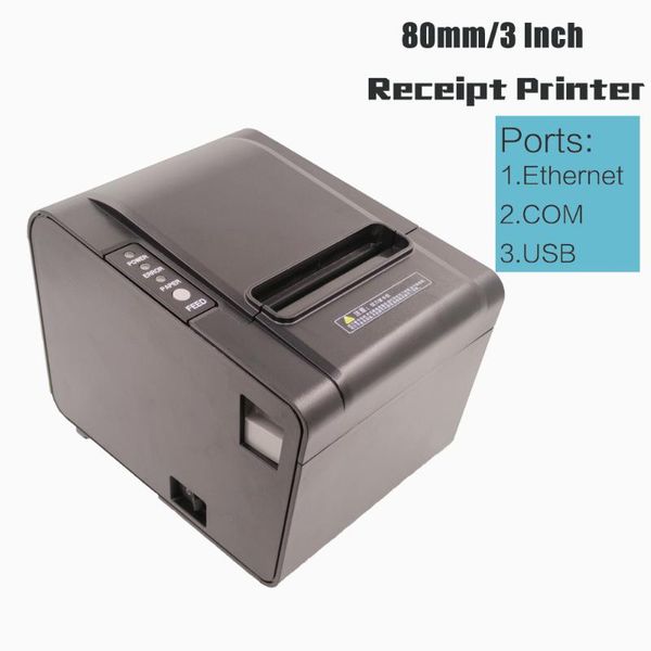 

high performance 80mm thermal printer with usb com/rs232 rj45/rj11 interface 250mm/s ticket printer