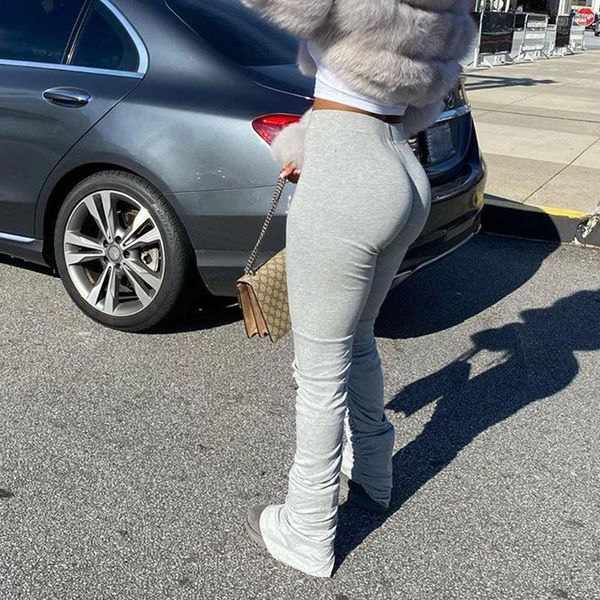 

stacked leggings joggers stacked sweatpants women ruched pants legging jogging femme pants women sweat trousers, Black;white