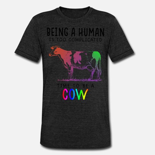 

being a human is too complicated time to be a cow designers graphic t shirt customized black trendy tracksuit hoodie sweatshirt
