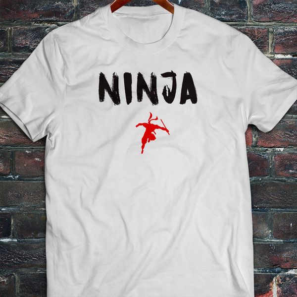 

100% хлопок fight brand new ninja боевых arter blood kung fu fast mens white t-shirt летняя майка спортивная с капюшоном толстовка толстовка
