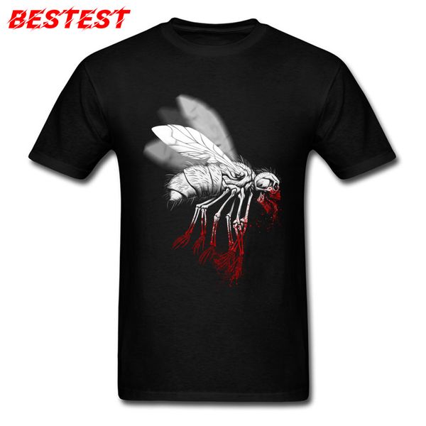 

sport insect politics t-shirt men tees skull fly summer 100% cotton o-neck youth t shirt casual shirt fashionable black tshirt