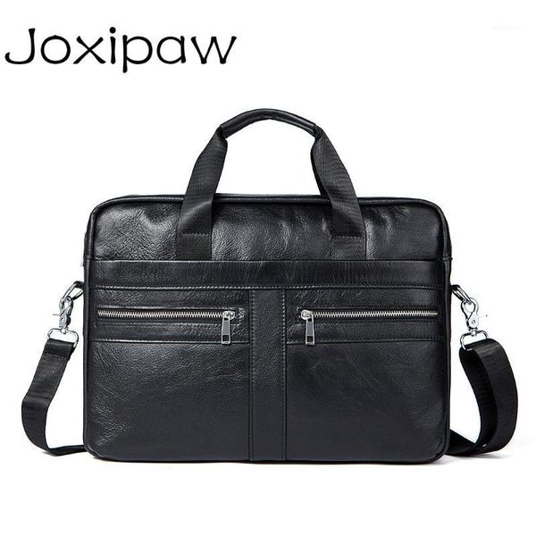 

2020 time-limited brand business men briefcases 100% genuine leather handbags cow large messenger bags lapwith handle1