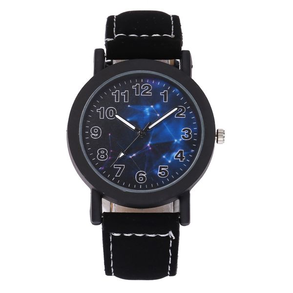 

wrist watch fashion simple leisure multi-color optional men's creative constellation digital leisure sports belt watch quartz watch for, Slivery;brown