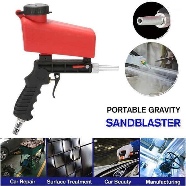 

700cfm portable gravity sandblaster 1/4" pneumatic sandblasting gun handheld automatic sandblasting machine abrasive blasting1