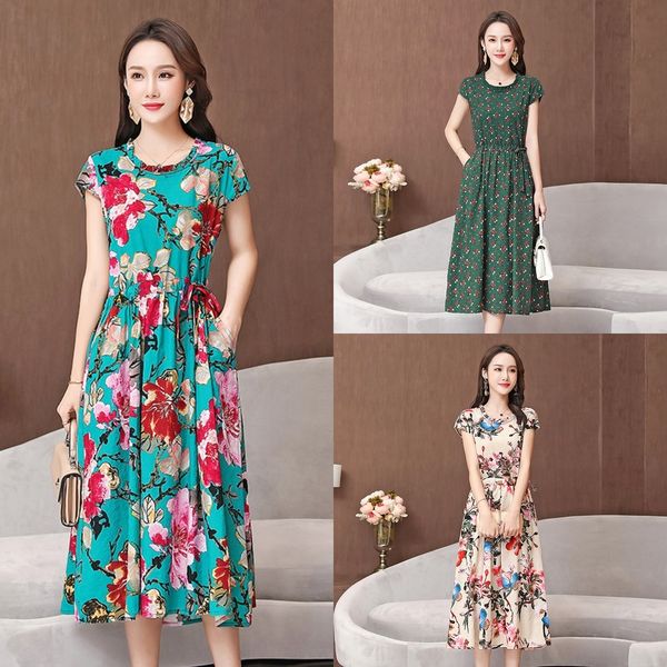 

k2i8m 2019 юбка хлопка длинный skirtcotton белье длинный skirtdress большой размер 200 кг потерять корейский летом длина пеньки средней юбки, Black;gray