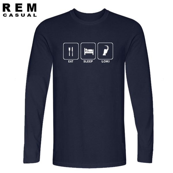 

новый eat sleep loki смешные men t shirt на заказ мягкая футболка с длинным рукавом t рубашки спорта с капюшоном hoodie