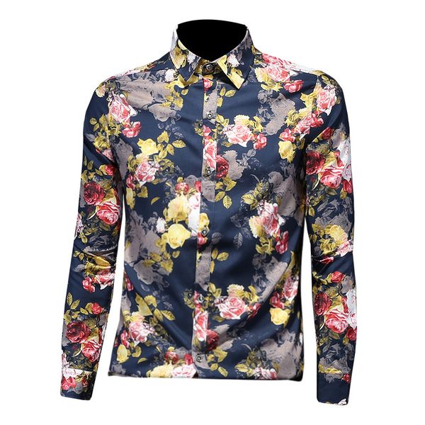 

20ss new men's shirts 5xl plus size shirt discount casual novelty shirts jersey full sleeves fashion dragon print long sleeve shirt spo, White;black