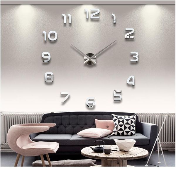 

muhsein 2020 home украшение новые настенные часы 3d diy негружные настенные часы акриловые зеркальные наклейки кварцевые без wmtshp