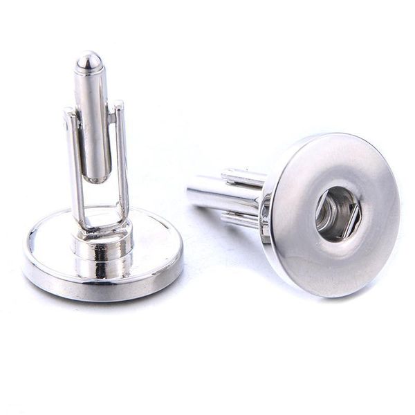 

diy round snap jewelry snap cuff men women cufflinks button tie clip snap stickpin fit 18mm buttons press jewelry q bbynan, Golden