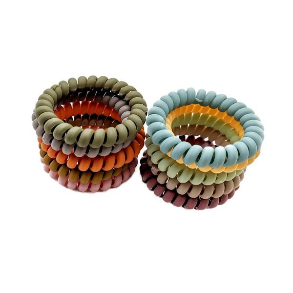 

большая телефонная линия hairbands scrunchie матовый оголовье резинки для девушки кольца аксессуары для волос sqcwxh bdefashion, Silver