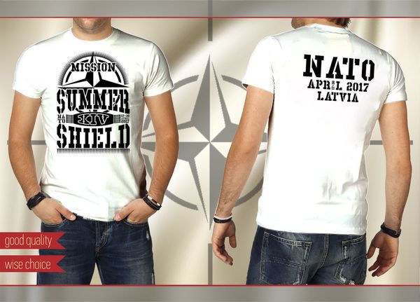 

fashion nato army t-shirt mission summer shield xiv color white size s - 3xl tee shirt sport hooded sweatshirt hoodie