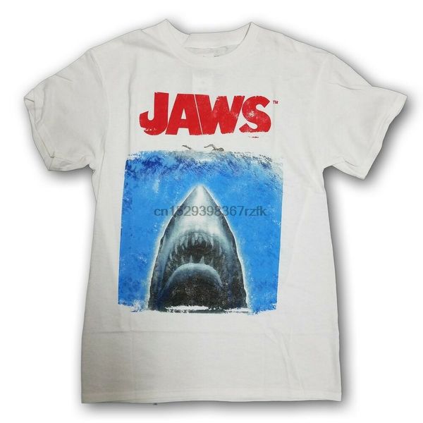

jaws jaws mens white short sleeve t-shirt new with tags sport hooded sweatshirt hoodie