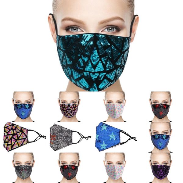 

factoryfactoysequin color dustproof fashion breathable cotton washable sunscreen summer life mask earmuffs in stoc 7 n9byh