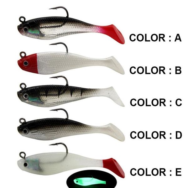 

gobygo 1pcs pesca sile fish soft lures 80mm 9.25g jig wobbler lead head hook artificial bait supplies sea b qylnpw