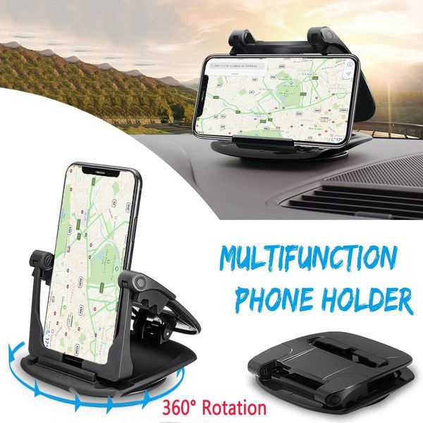 

360 degree rotation dashboard suction cup phone clamp car mount holder 3.5-6.5 inch smartphone for iphone 11