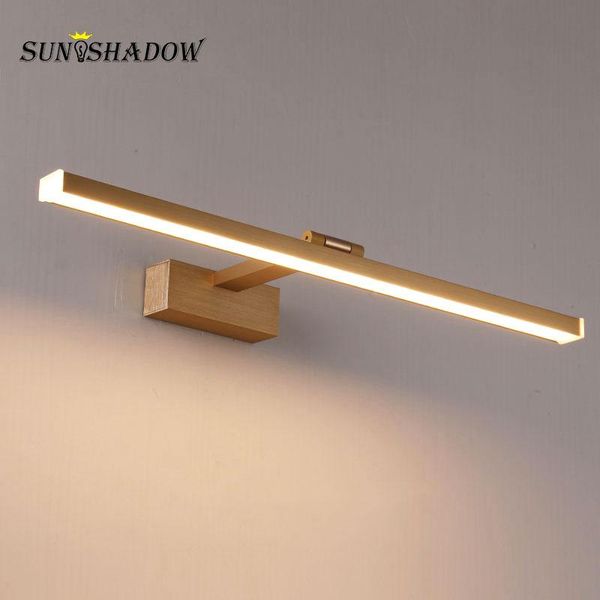 

modern led wall lamp barhtroom mirror front light wall mounted industrial lamp bathroom lights waterproof gold black silver