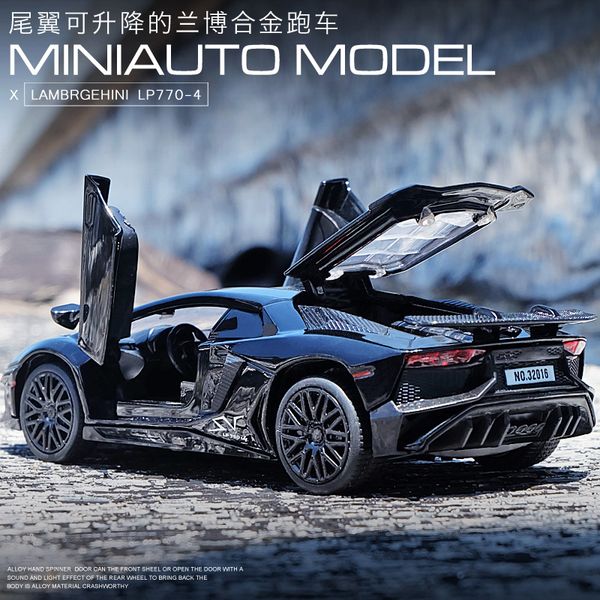 

model car toys simulation supercar model alloy high-speed racing toys sound light pull back car multi-color options selling