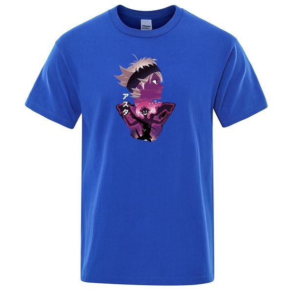 

спорт black clover печать футболки man summer хлопок футболки для мужчин с коротким рукавом мода топы тис японского аниме streetwear