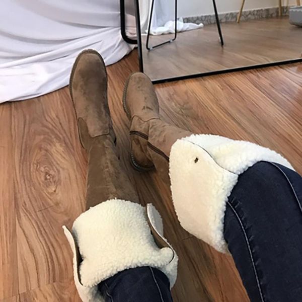 

армейские ботинки для женщин женских зимней моды 2020 over-the-knee, Black