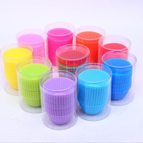 

silicone bt824 mould muffin cups cake pieces/set round cake cup set egg tart 24 small mould baking set decorating tools mold kitchen mo jkol