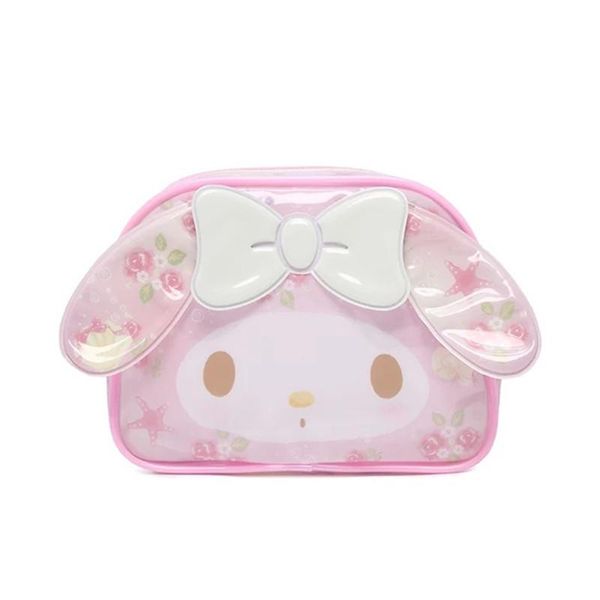 

cinnamoroll my melody small makeup cosmetic bag pvc plastic waterproof jelly bag beauty case travel toiletry organizer
